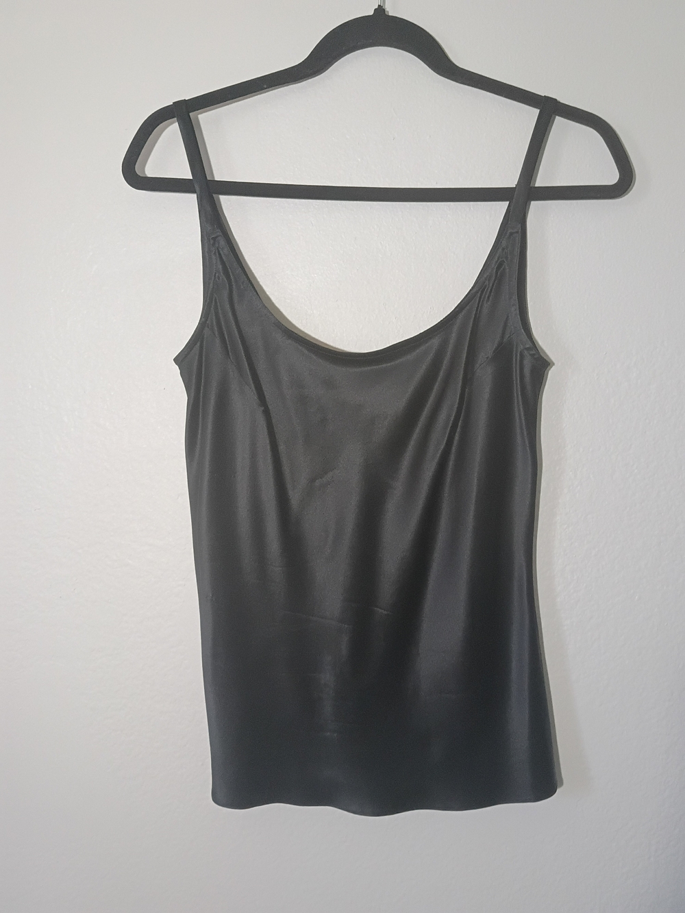 Kay Unger Black Satin Slip Cami